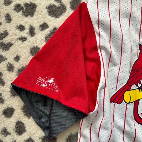 Men’s St Louis Cardinals Majestic Reversible Jersey - Size LG - Picture 12 of 16